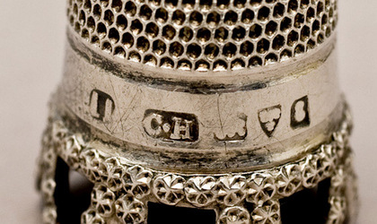 Antique Silver Thimble - Charles Horner